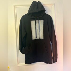 Black Hoodie with Graphic Design